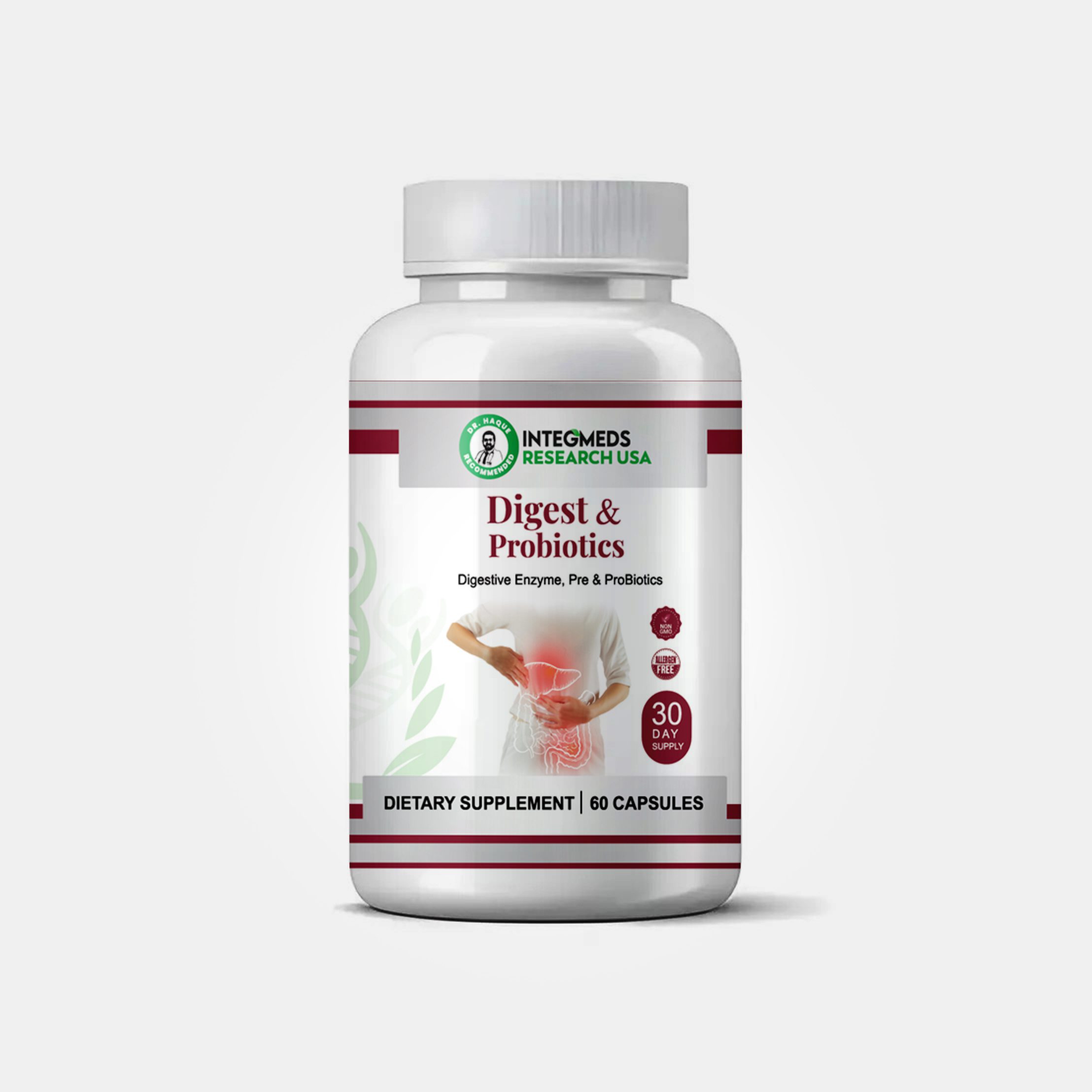 INTEGMEDS Digest & Probiotics 60 Capsules
